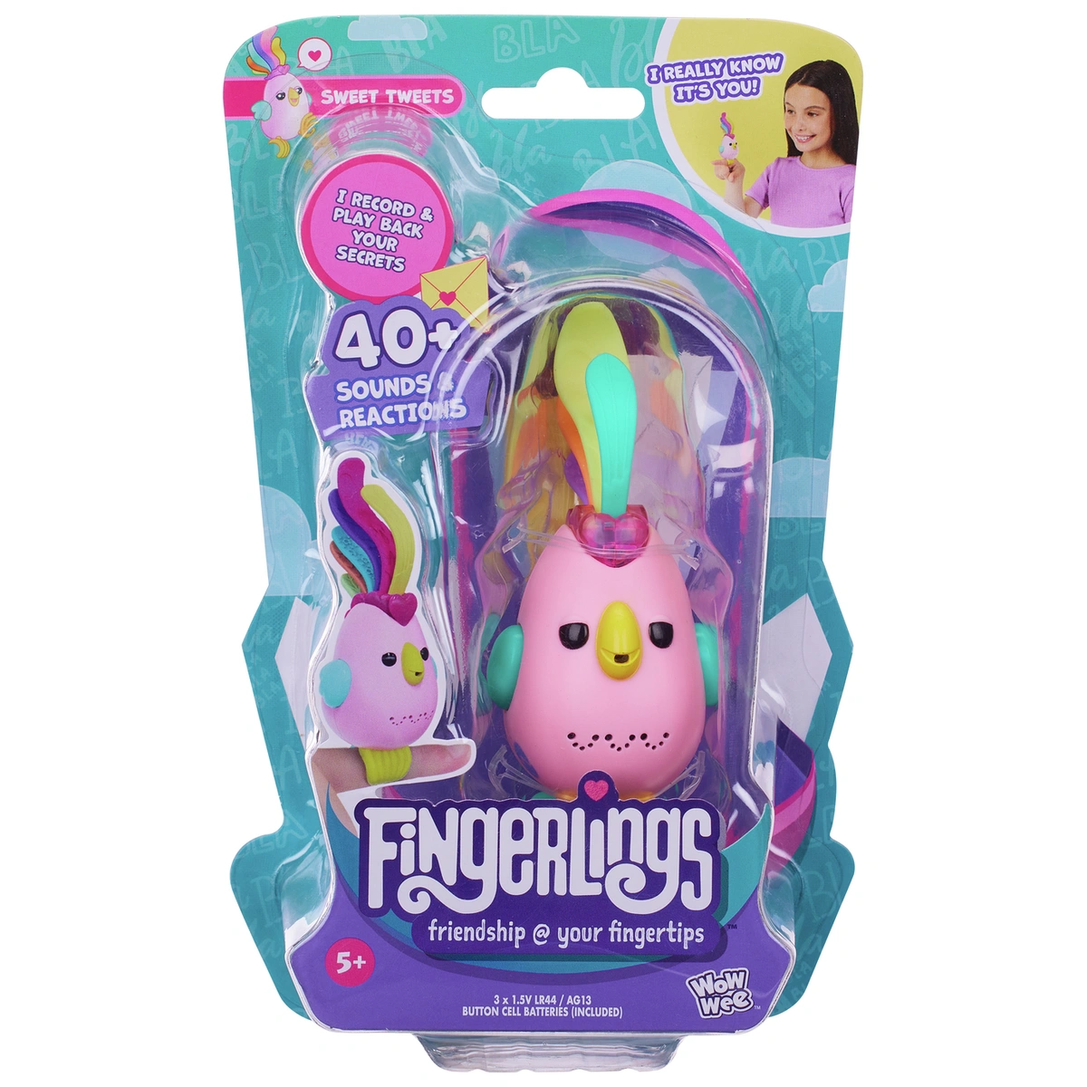Fingerlings Bird Pink