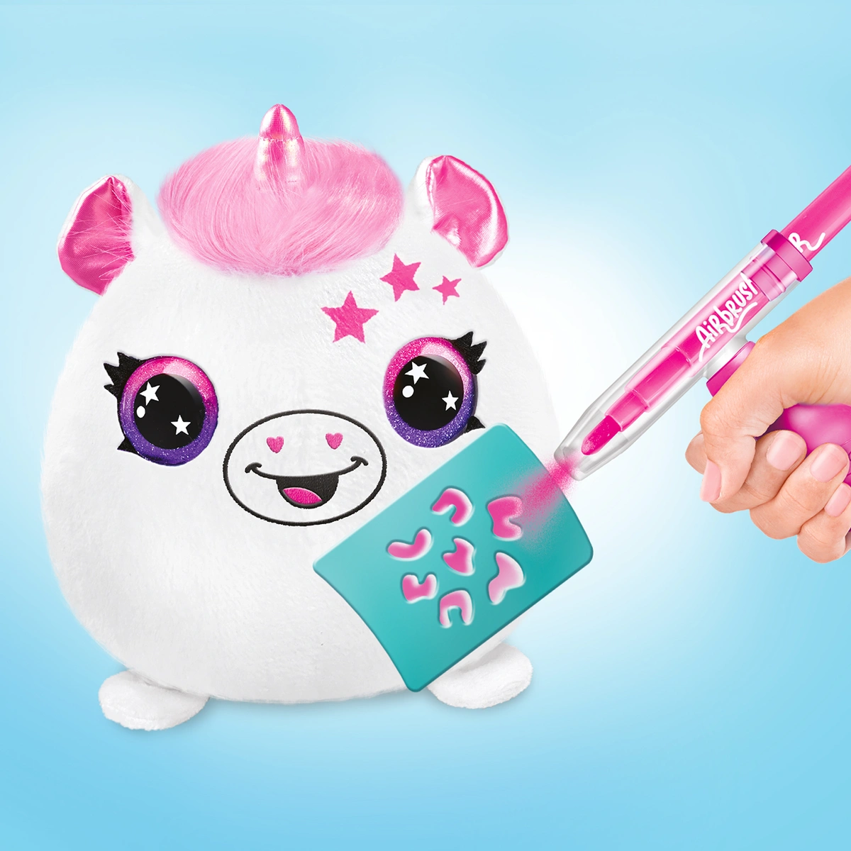 Airbrush Plush Bucket Neon