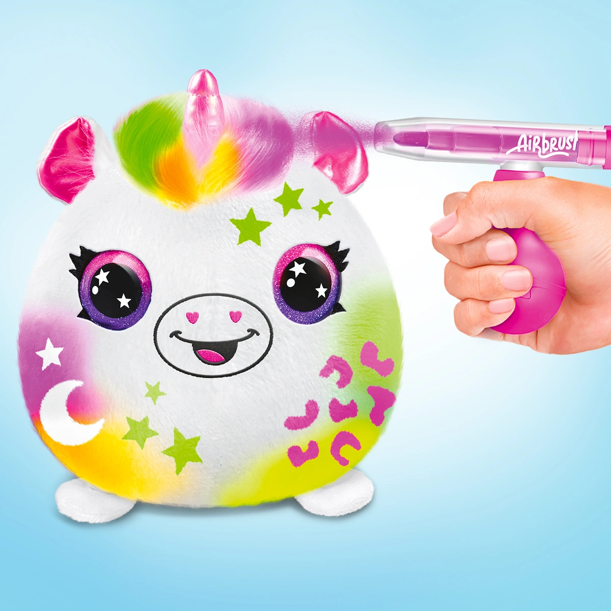 Airbrush Plush Bucket Neon
