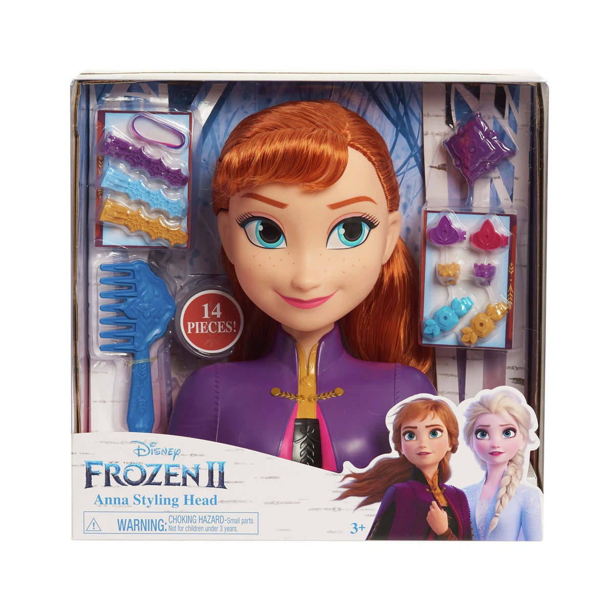 Disney Frozen 2 Anna Styling Head - 7inch/18cm