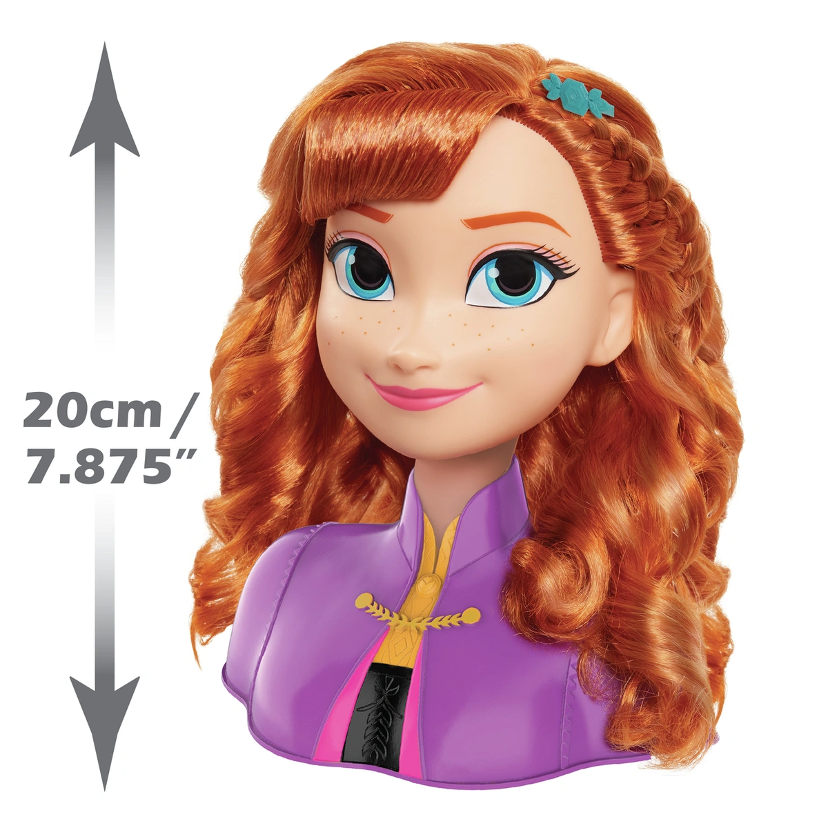 Disney Frozen 2 Anna Styling Head - 7inch/18cm