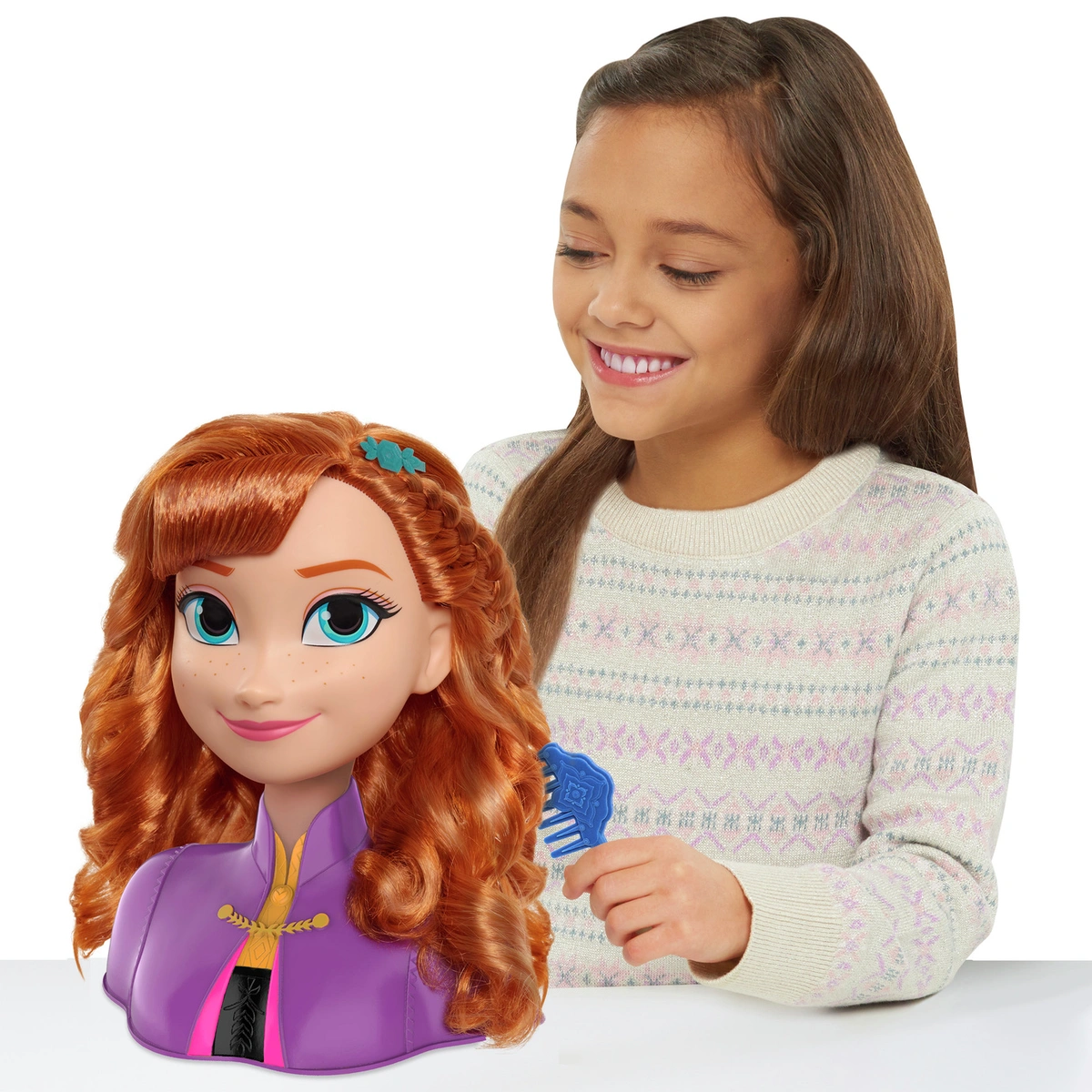Disney Frozen 2 Anna Styling Head - 7inch/18cm