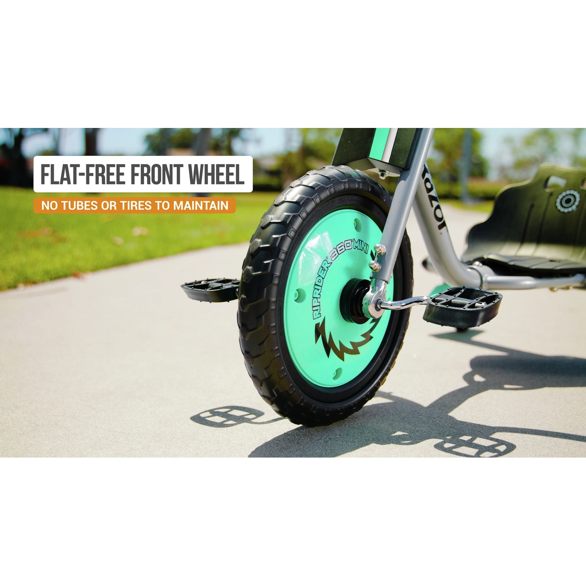 Razor RipRider 360 Mini Trike Ride On For Kids - Teal