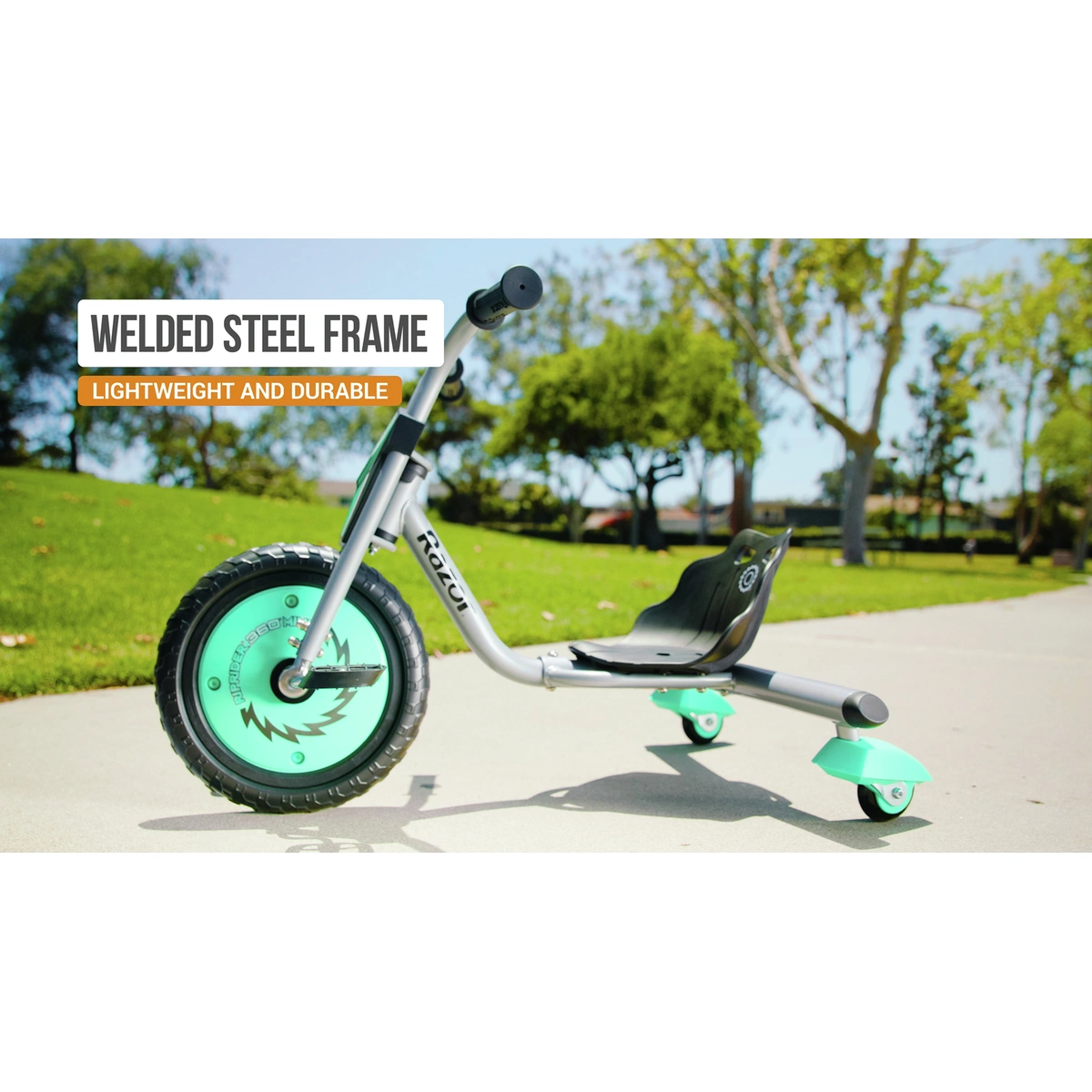 Razor RipRider 360 Mini Trike Ride On For Kids - Teal