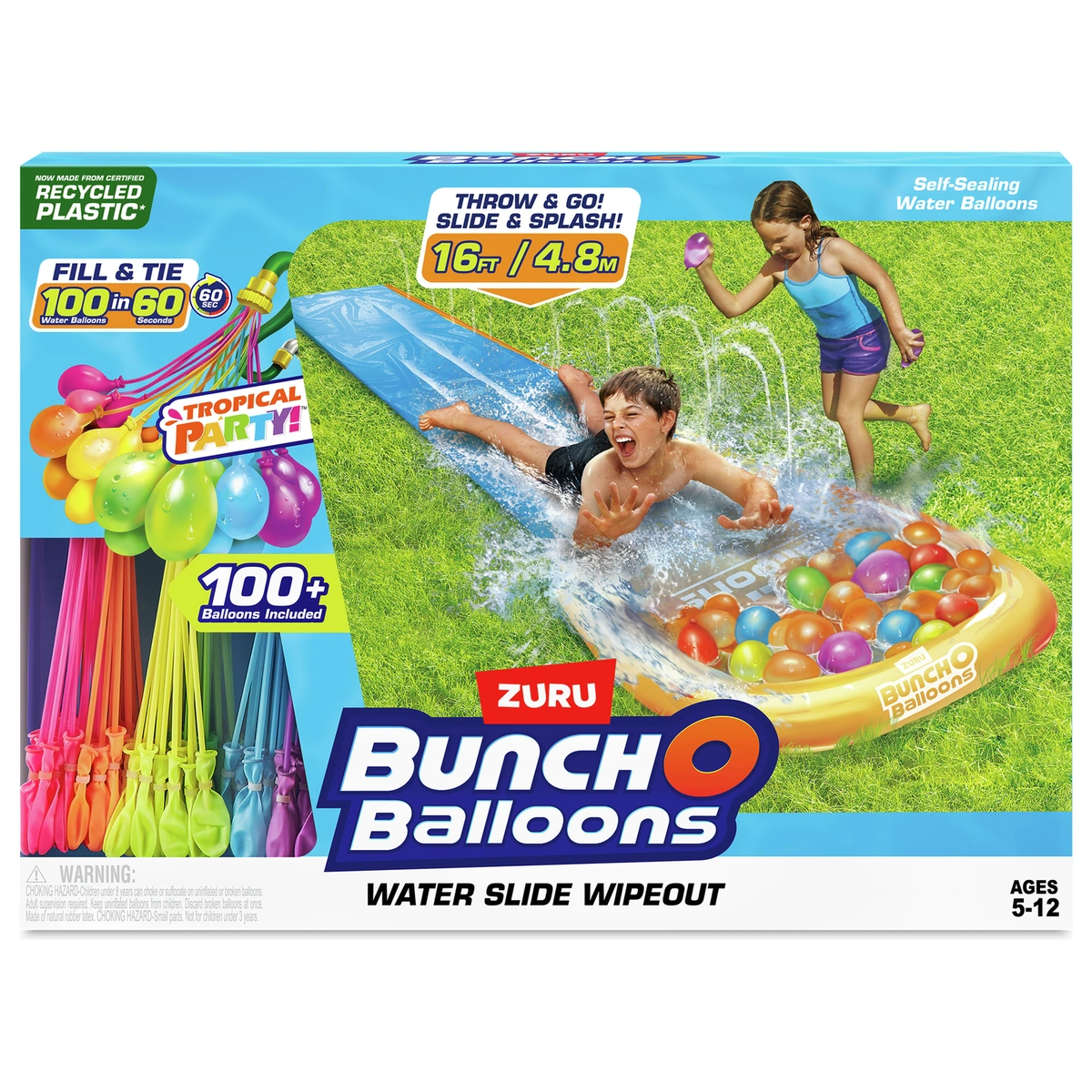 ZURU Bunch O Balloons Tropical Party Water Slide Wipeout