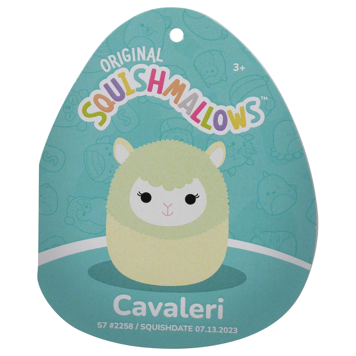 Original Squishmallows 7.5-inch - Cavaleri the Green Alpaca