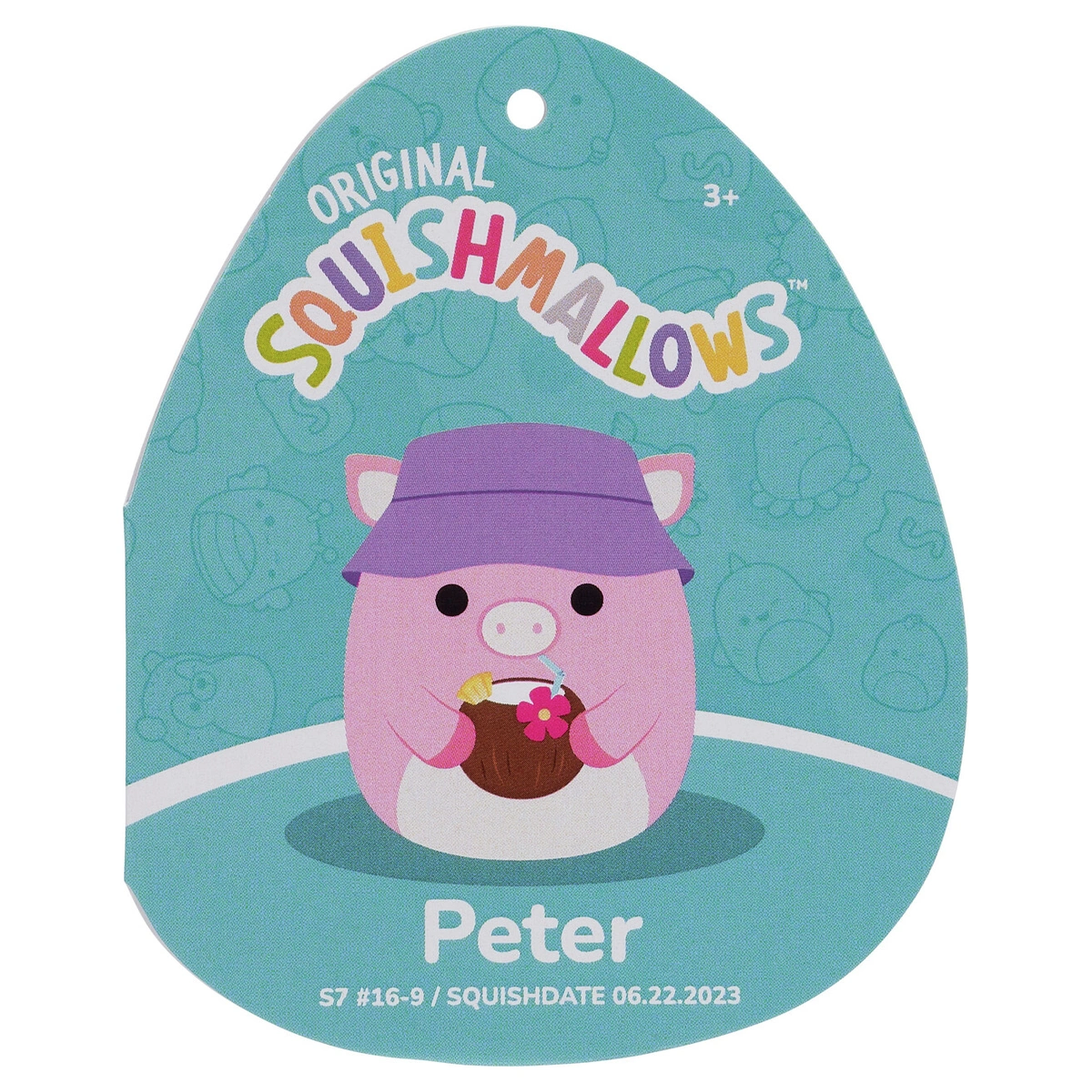Original Squishmallows 7.5-inch - Peter the Pink Pig