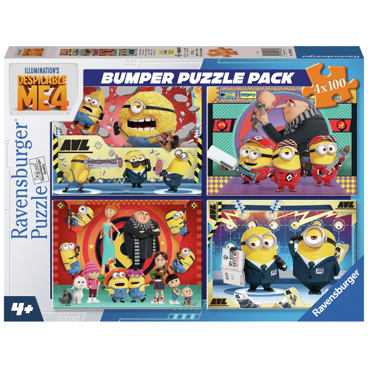 Ravensburger Despicable Me 4x100 Piece Puzzle