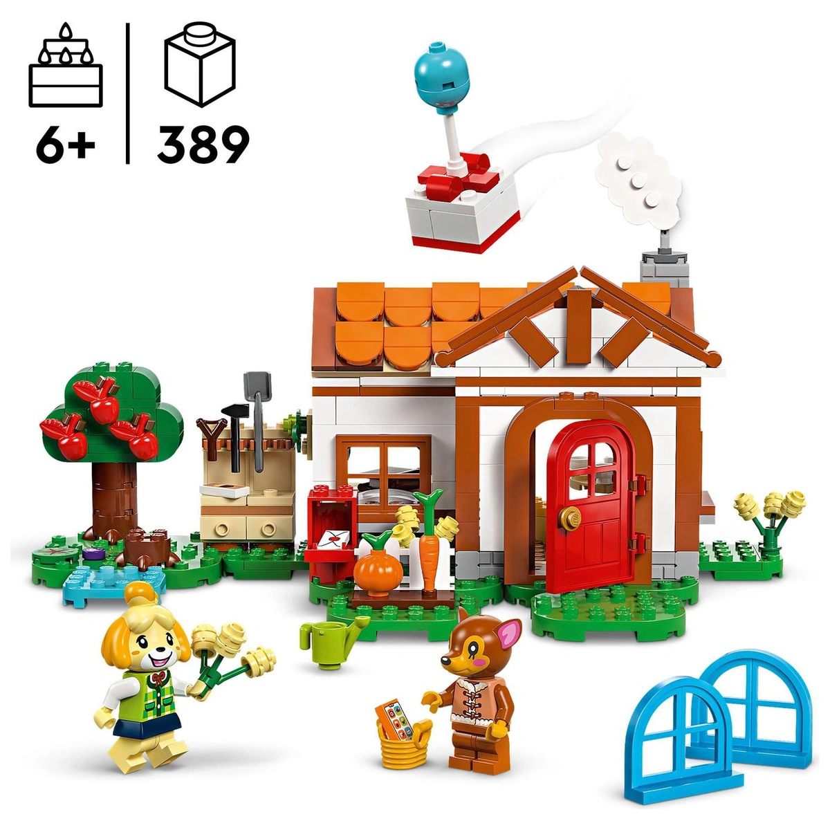 LEGO Animal Crossing Isabelle's House Visit Toy Set 77049