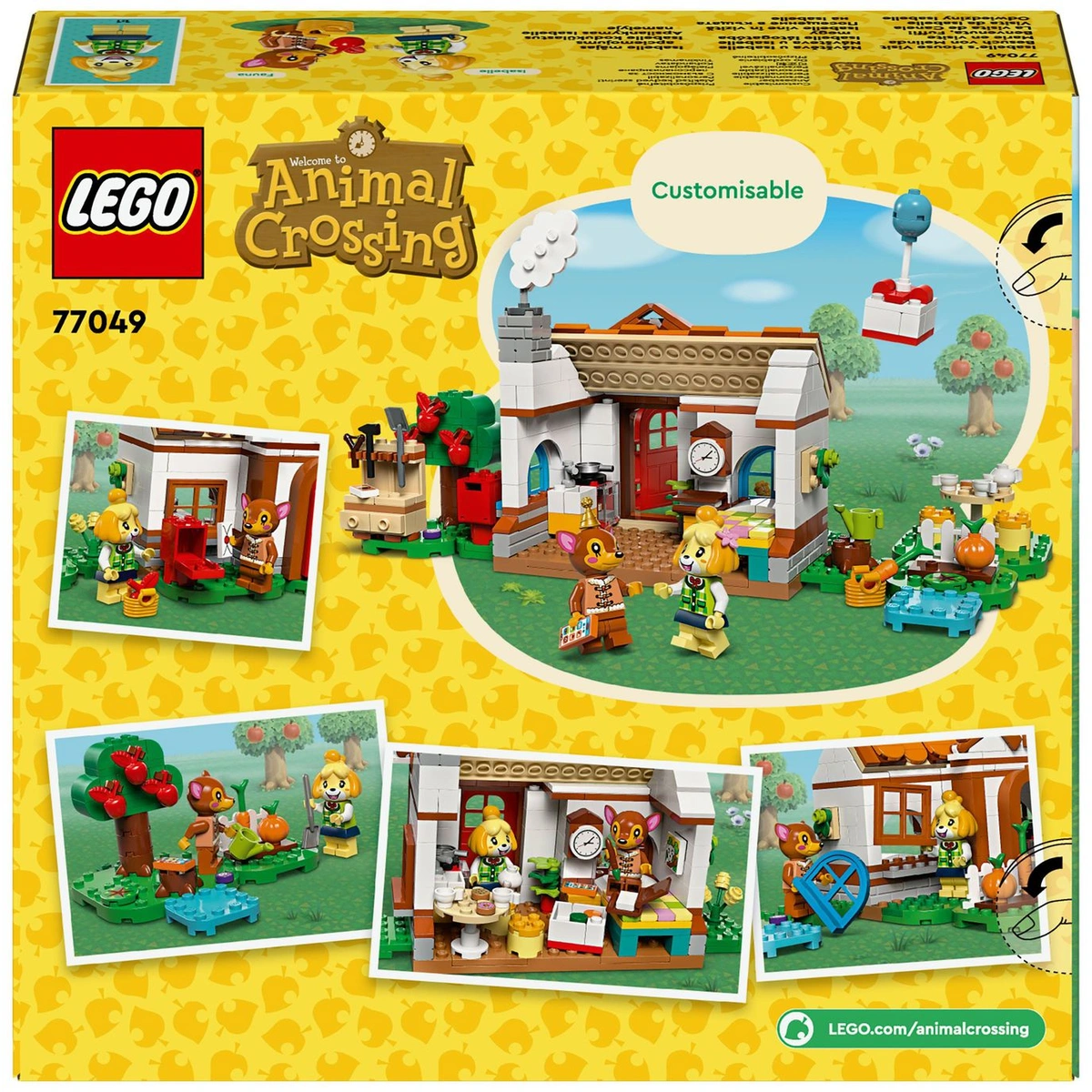 LEGO Animal Crossing Isabelle's House Visit Toy Set 77049