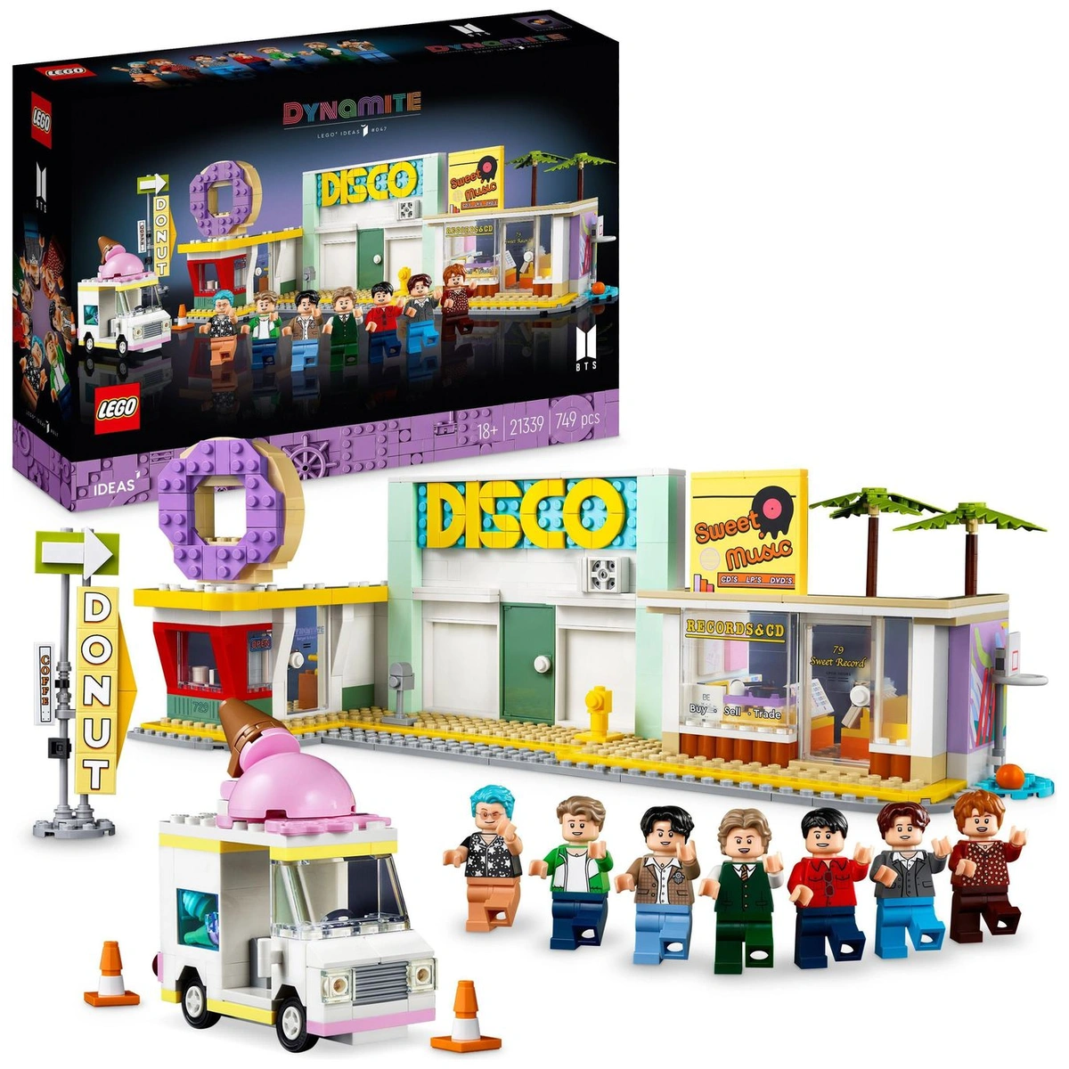 LEGO Ideas BTS Dynamite Music Video Building Set 21339