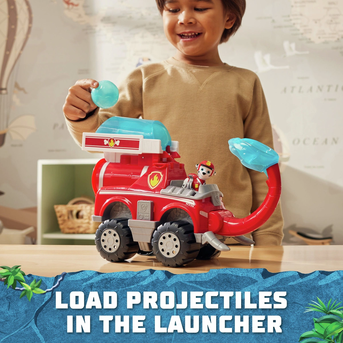 PAW Patrol Jungle Pups Deluxe Marshall Vehicle
