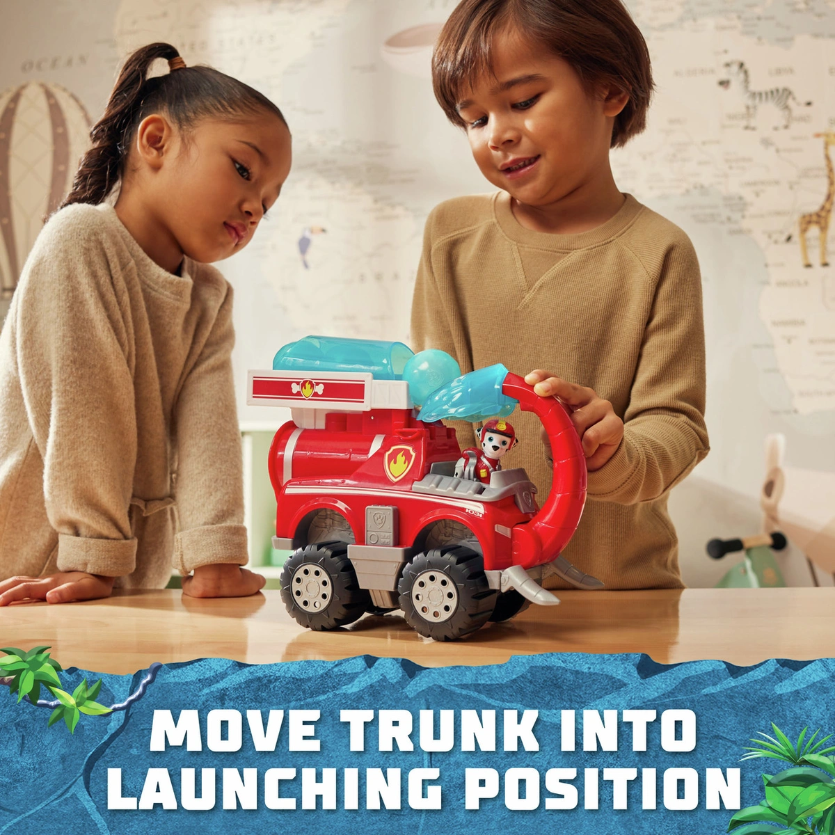 PAW Patrol Jungle Pups Deluxe Marshall Vehicle