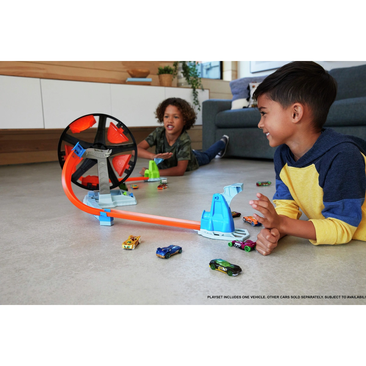 Hot Wheels Spinwheel Challenge Track Launchers Playset