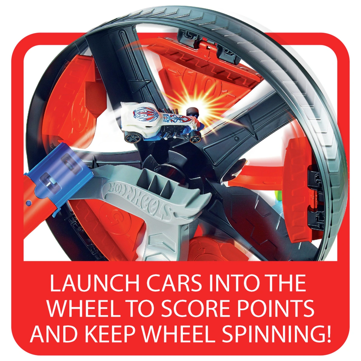 Hot Wheels Spinwheel Challenge Track Launchers Playset