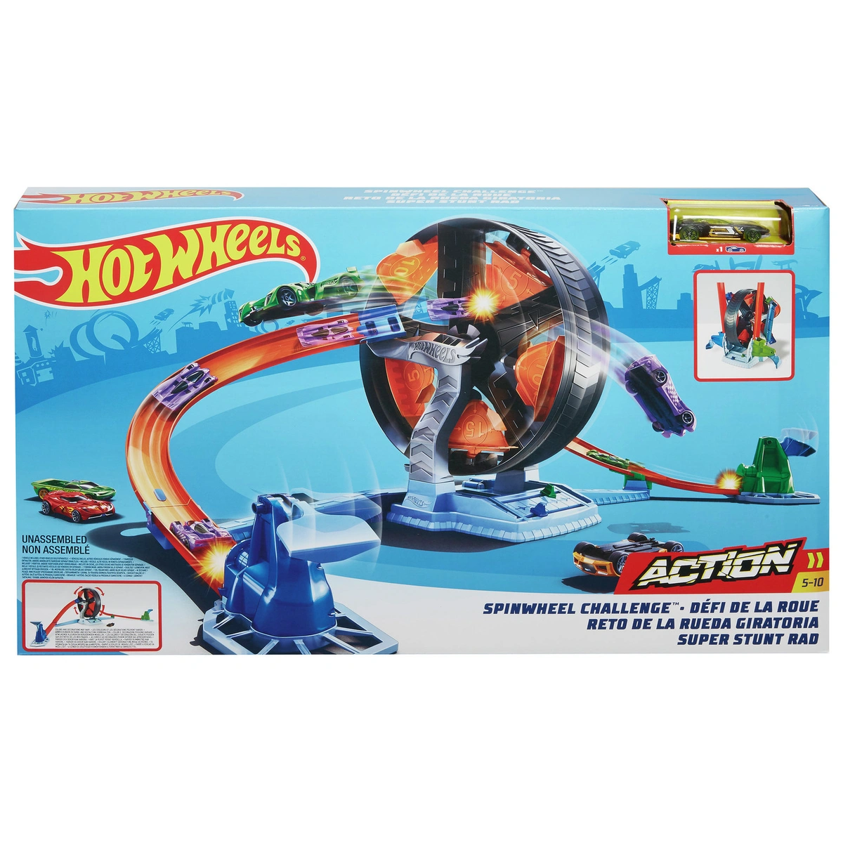 Hot Wheels Spinwheel Challenge Track Launchers Playset