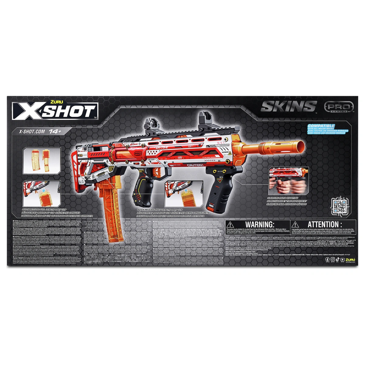 XSHOT Skins Pro Series Longshot Blaster (40 Darts)