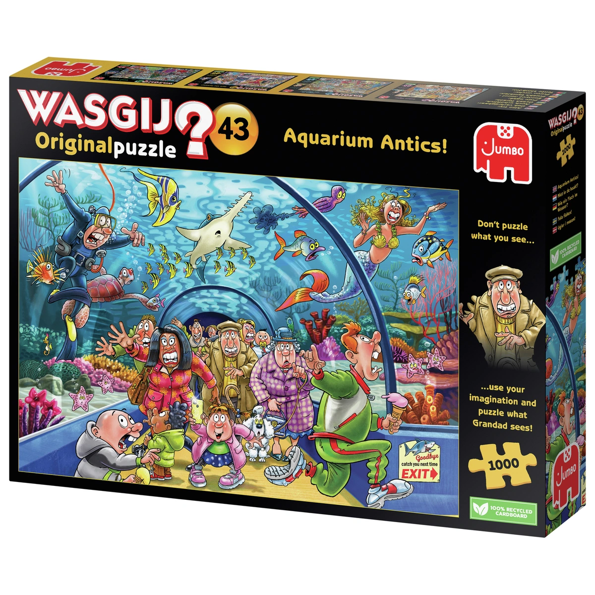 Wasgij Original 43 Aquarium Antics 1000 Piece Jigsaw Puzzle