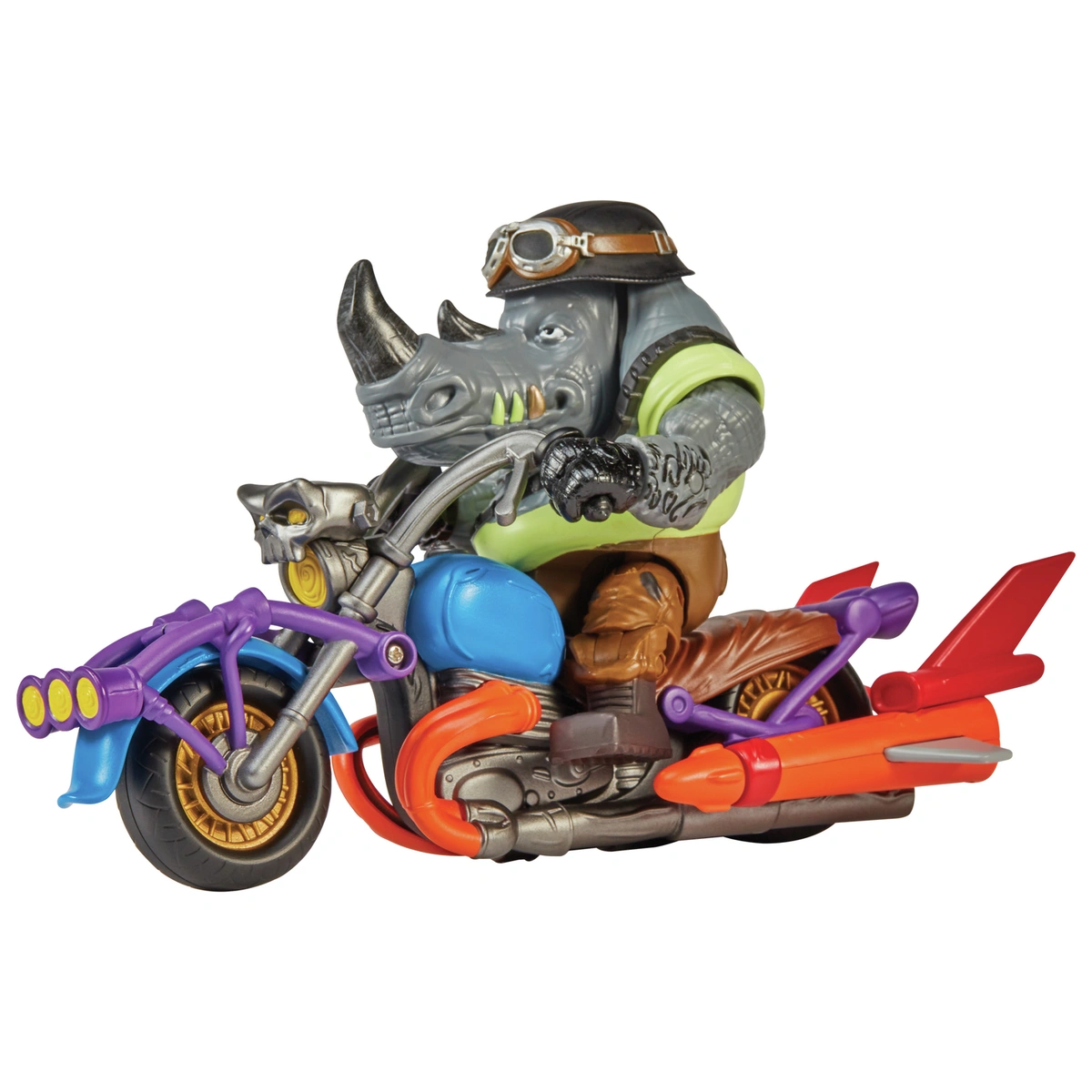 TMNT Hopper Cycle with Rocksteady Action Figure
