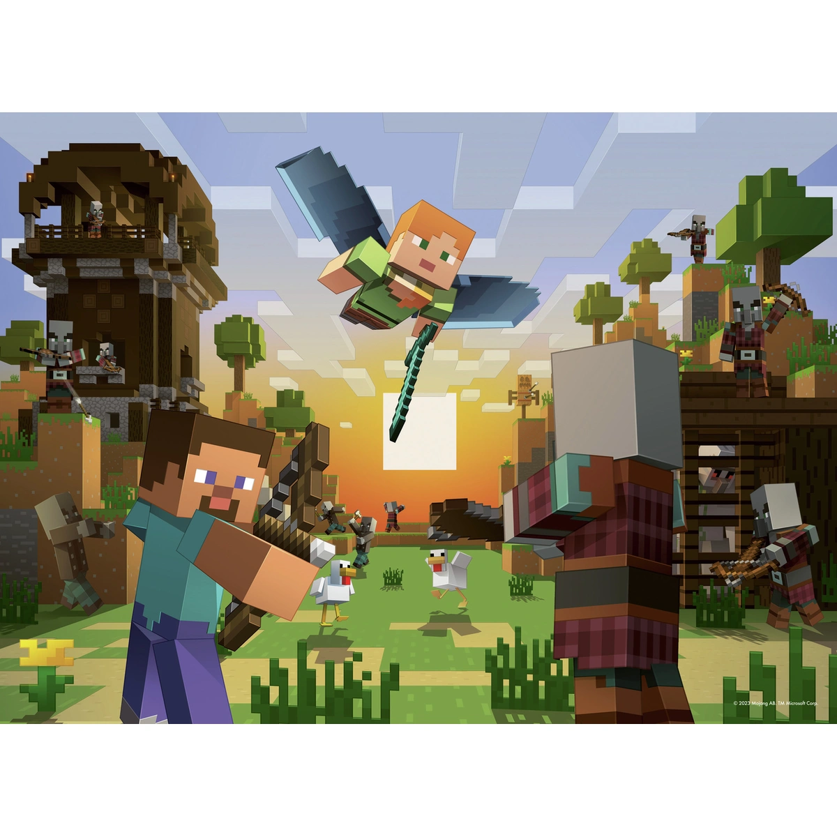 Ravensburger Minecraft 4x100 Piece Puzzle Bumper Pack