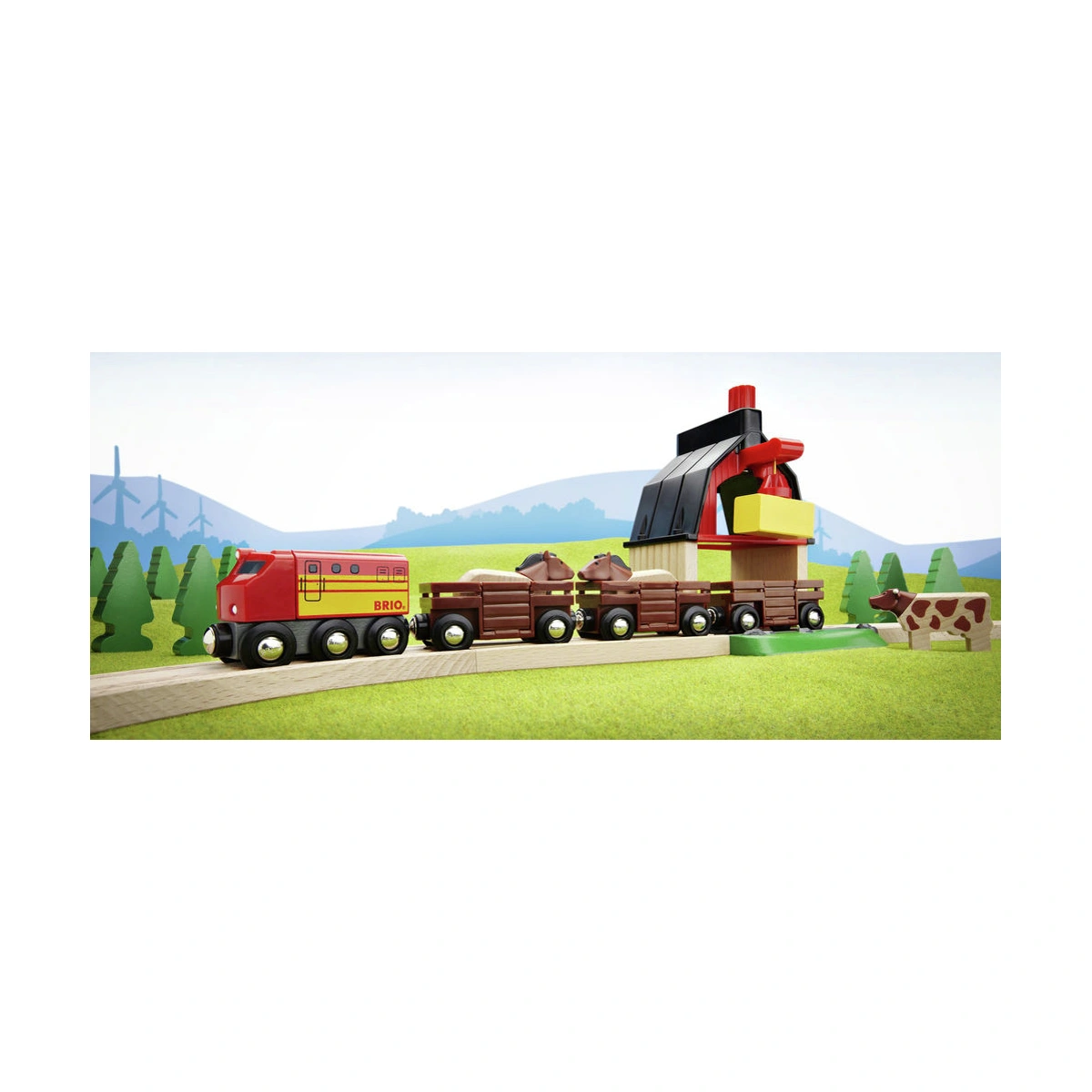 Brio Farm Railway Set