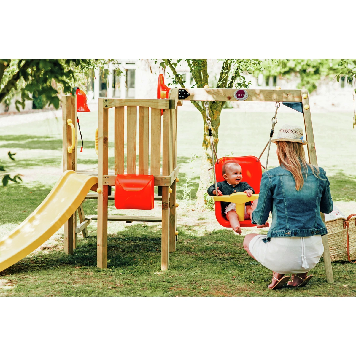 Plum Toddlers Tower Wooden Climbing Frame