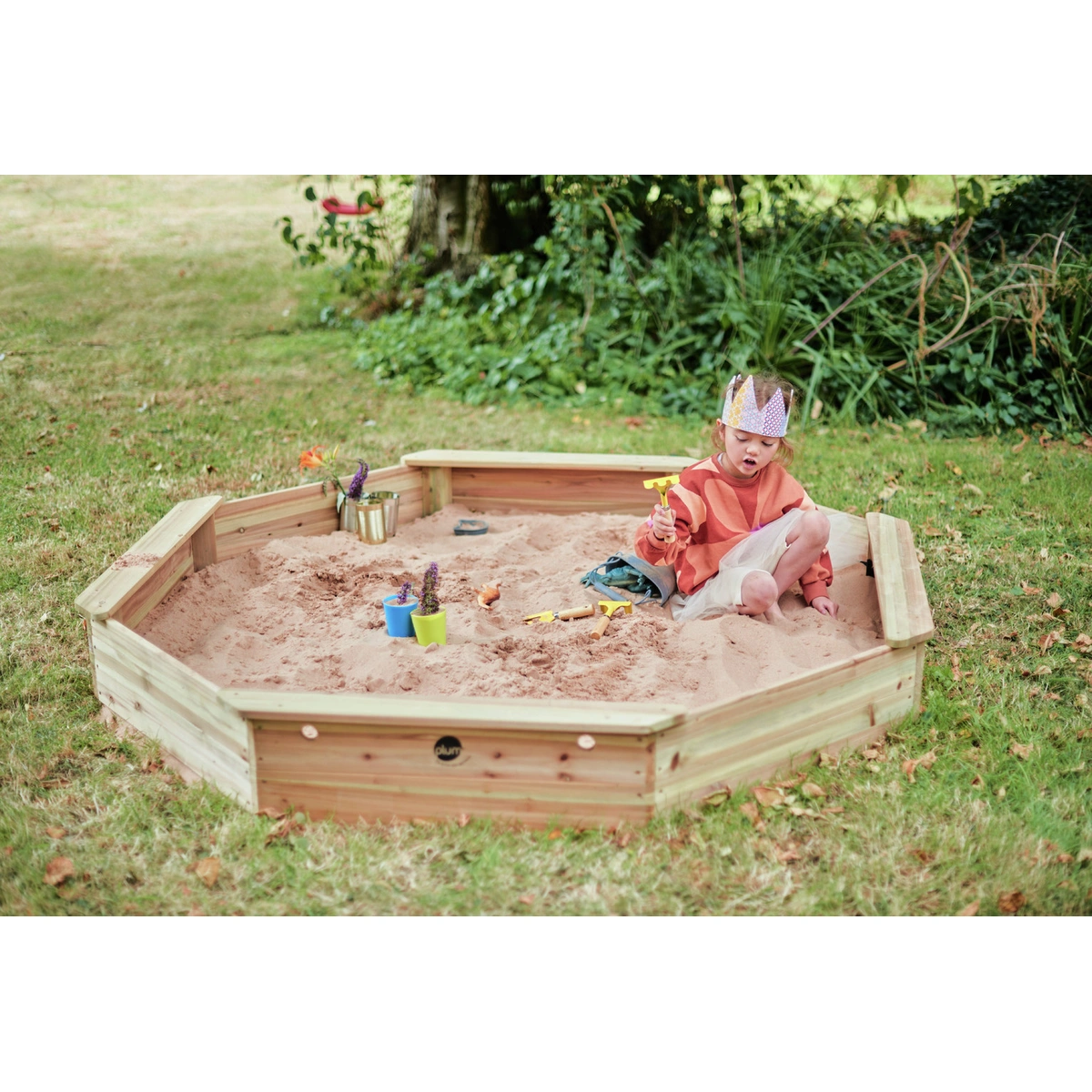 Plum Giant Wooden Sand Pit Natural