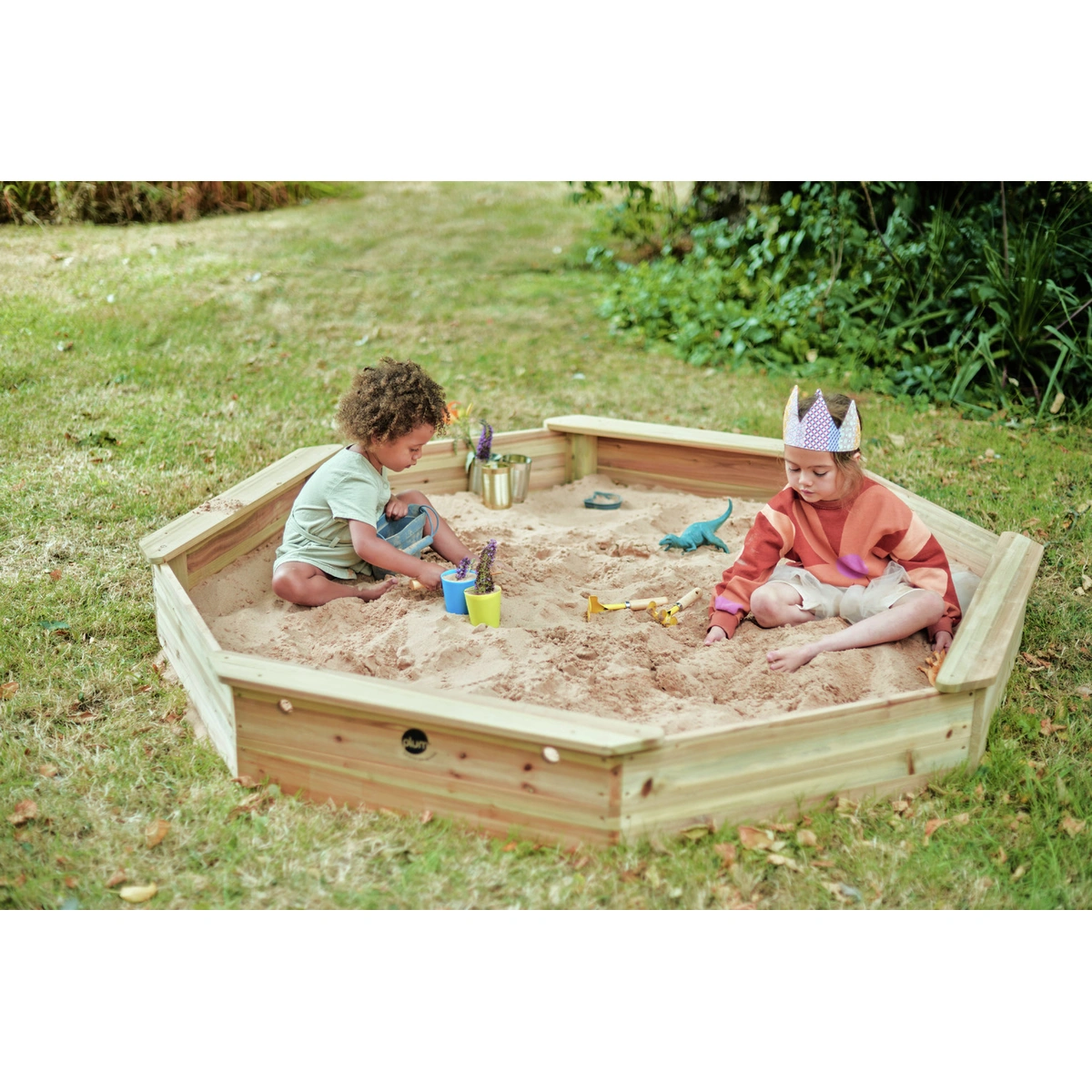Plum Giant Wooden Sand Pit Natural