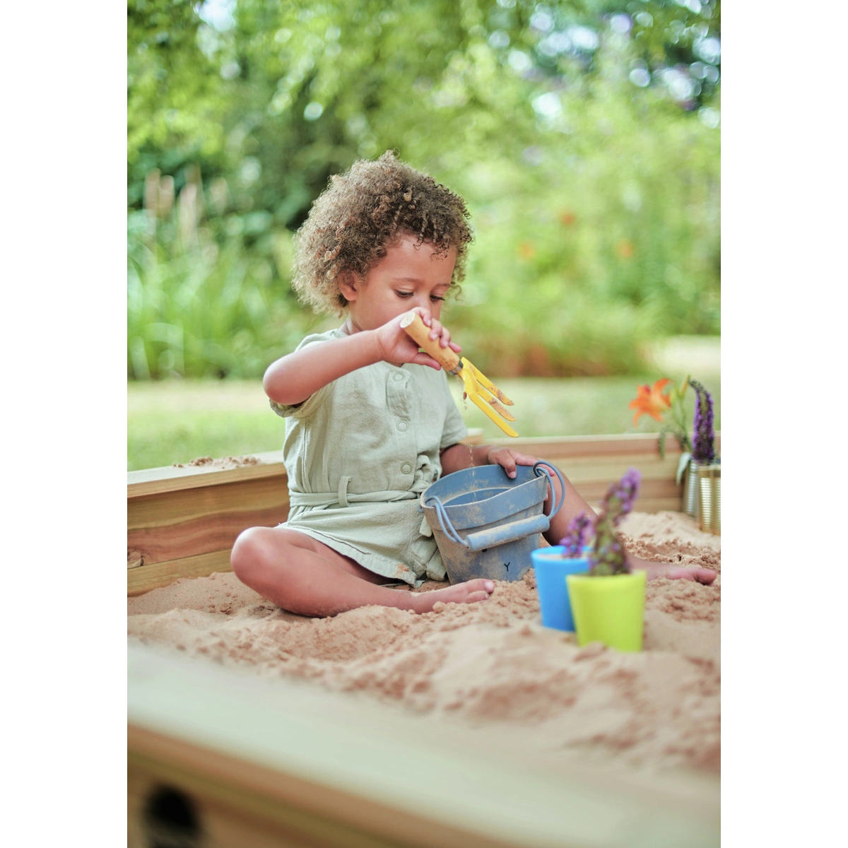 Plum Giant Wooden Sand Pit Natural