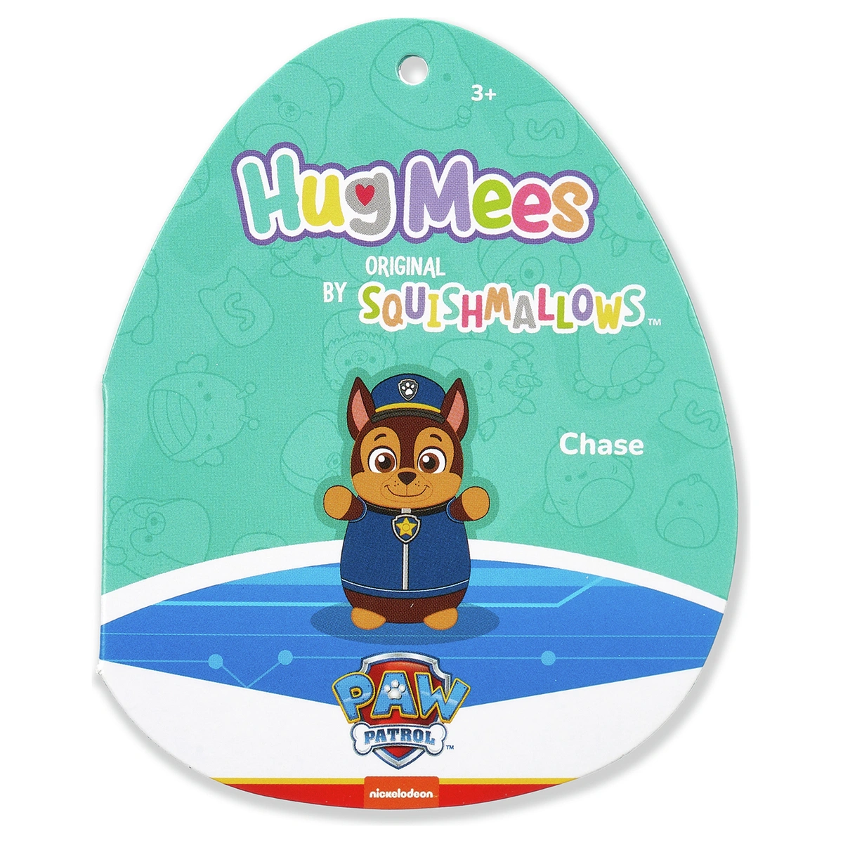 Squishmallows Original Paw Patrol 10" Chase HugMees Plush