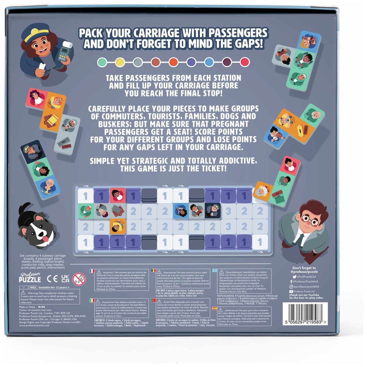 Professor Puzzle Subway Squeeze Game