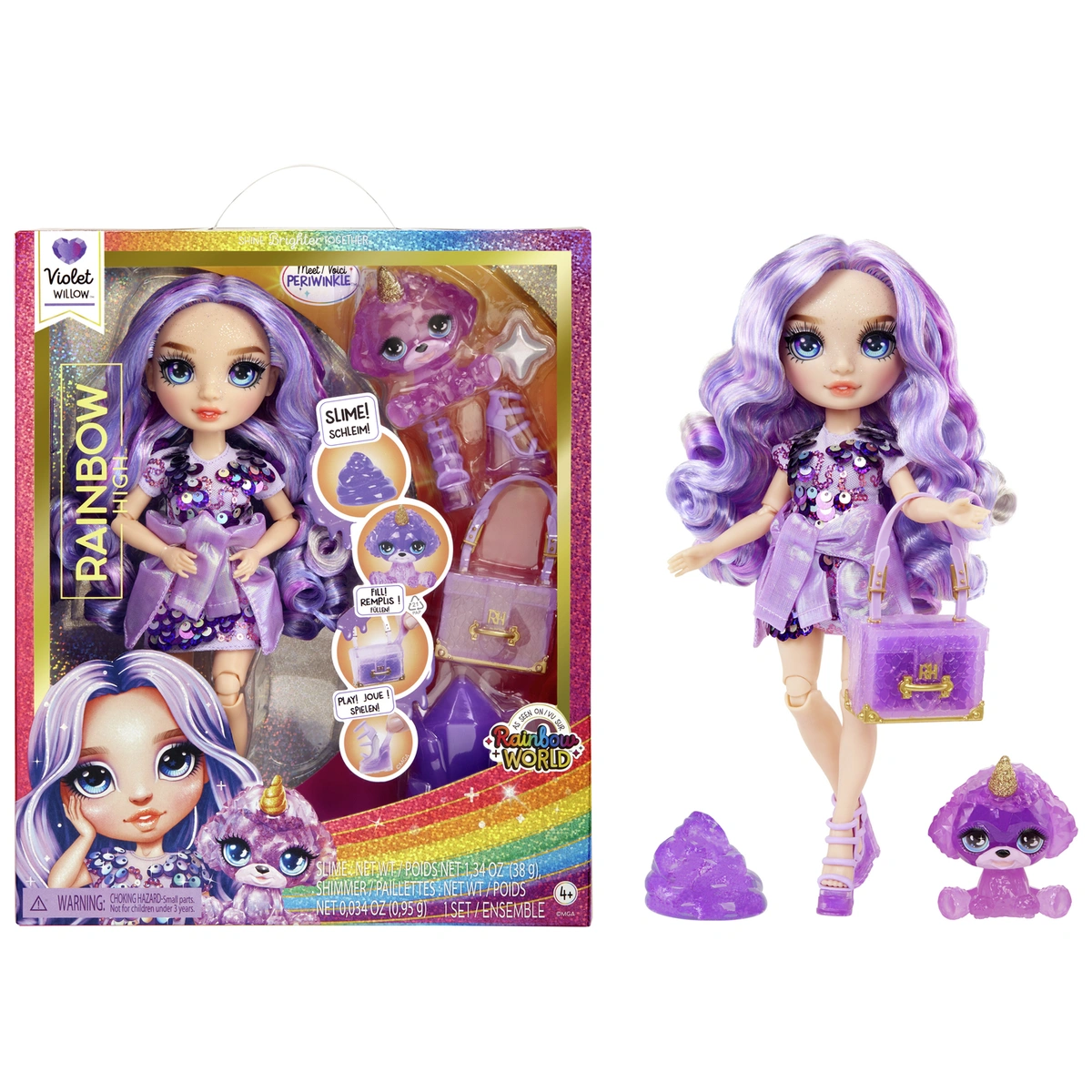 Rainbow High Classic Rainbow Fashion Doll-Violet