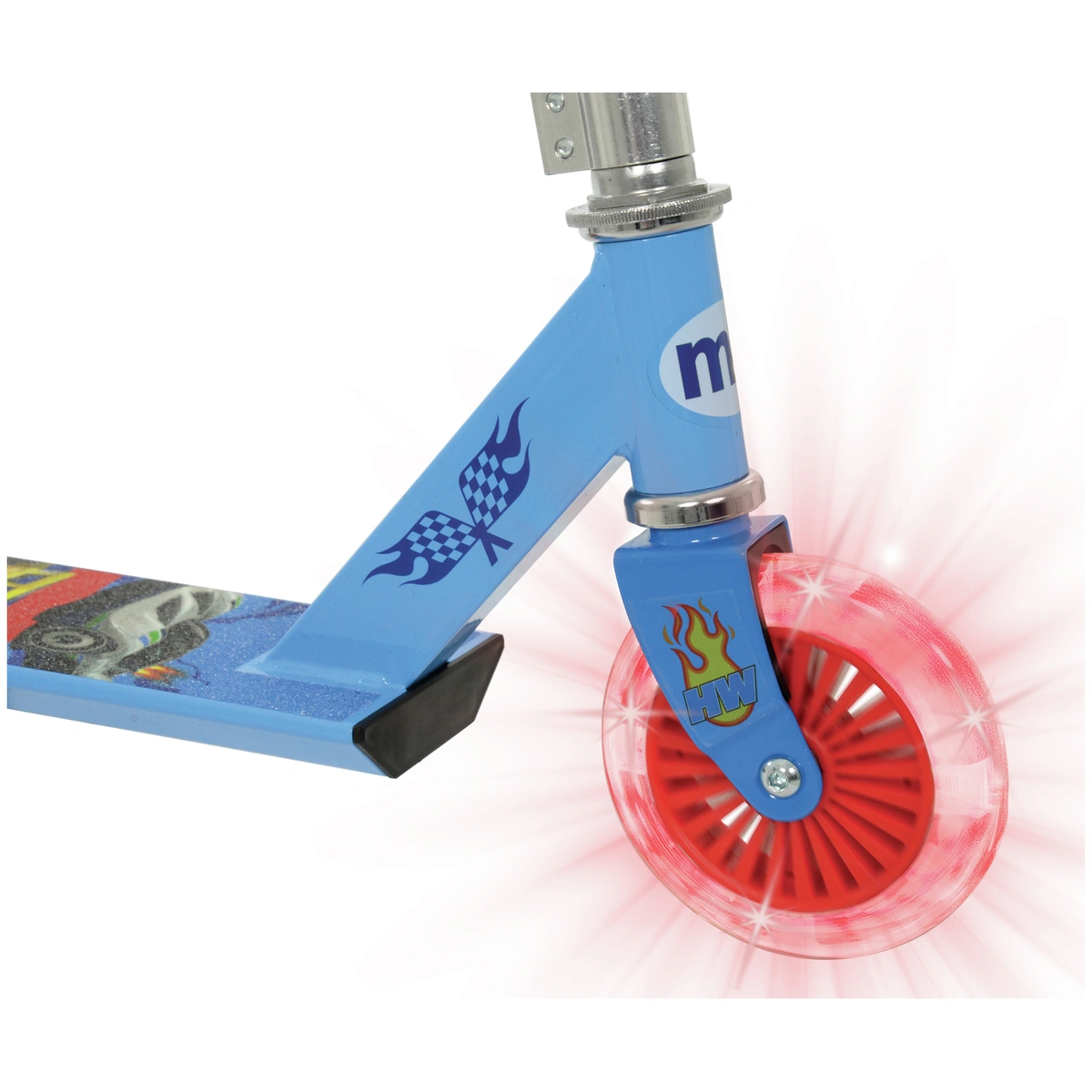 Hot Wheels Kids Light Up 2 Wheel Scooter