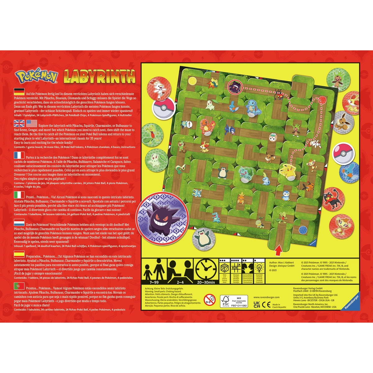 Pokemon Labyrinth Board Game