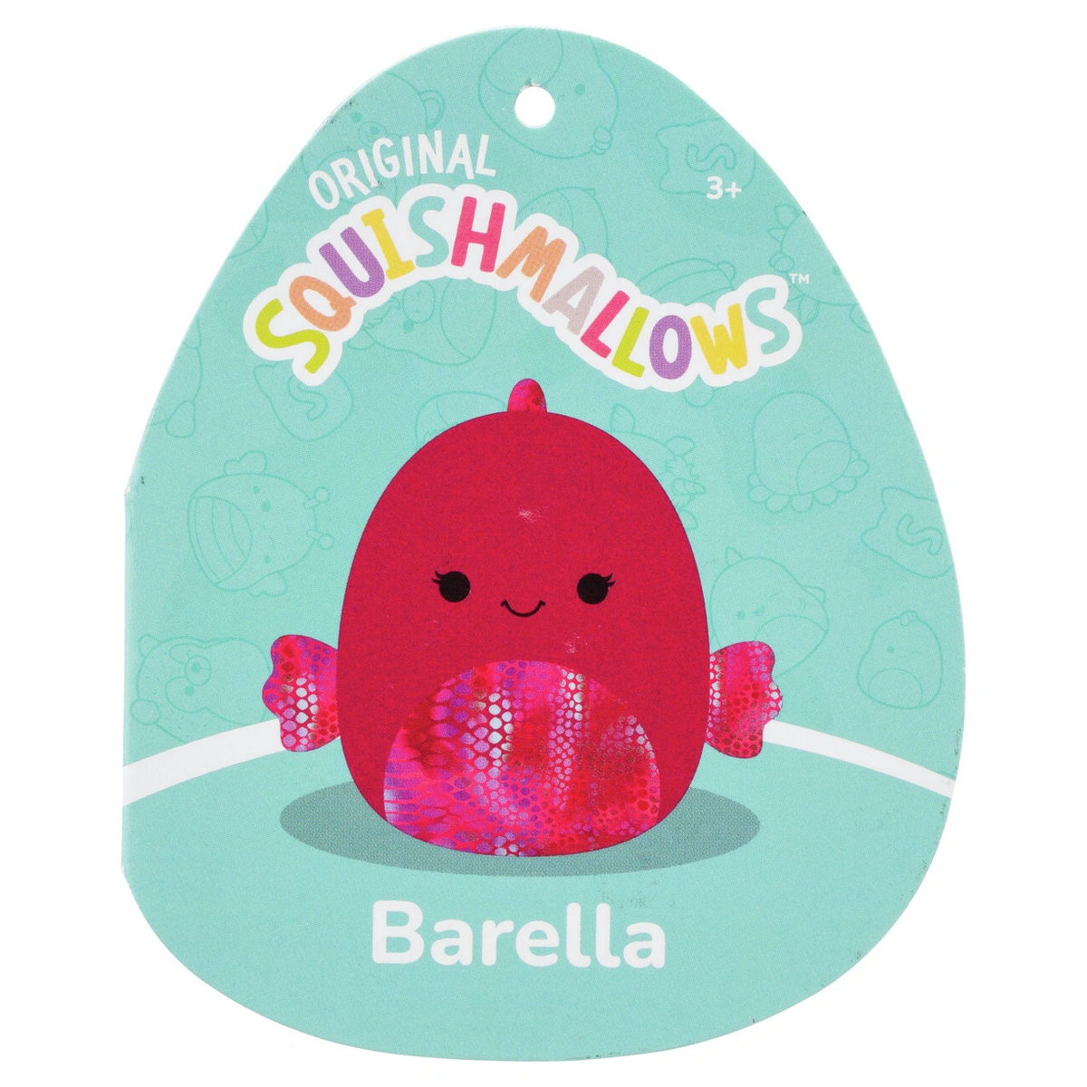 Original Squishmallows 16-inch - Barella the Raspberry Fish