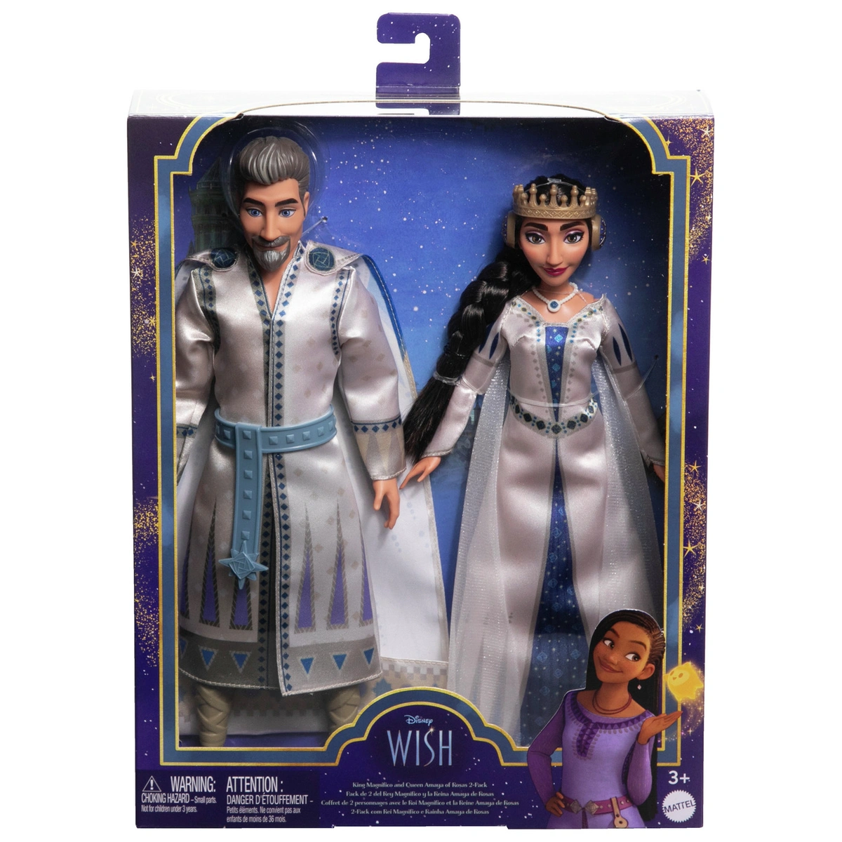 Disney Wish King Magnifico and Queen Amaya of Rosas 2-Pack