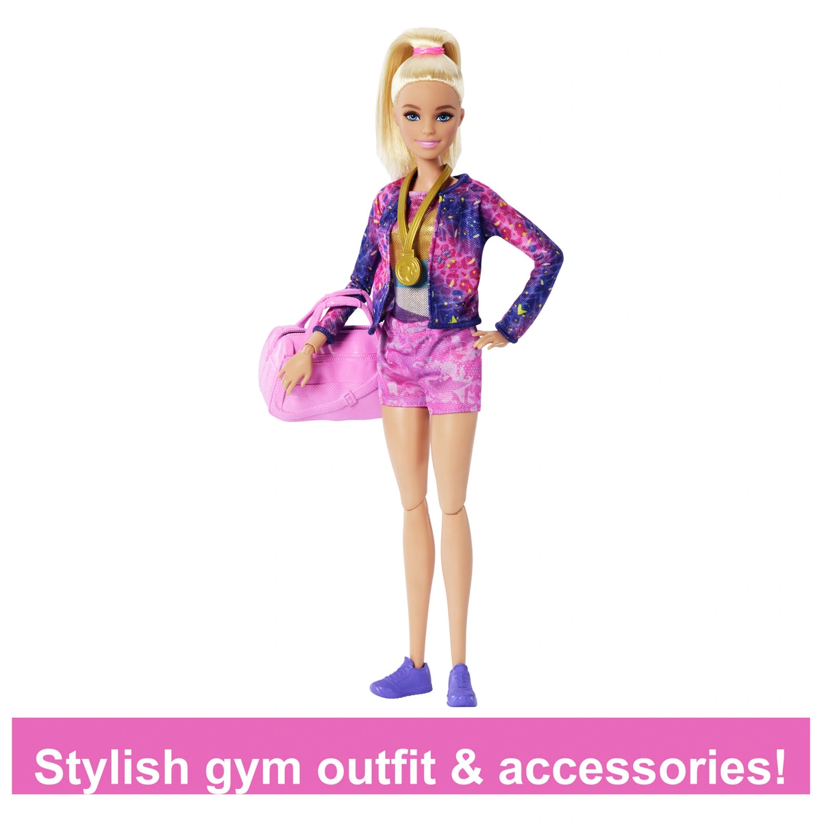 Barbie Gymnastics Playset, Doll and Accessories