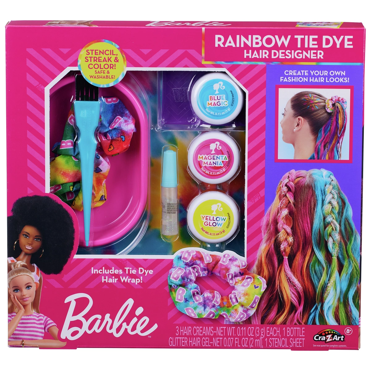 Barbie Rainbow Tie Dye Hair Designer