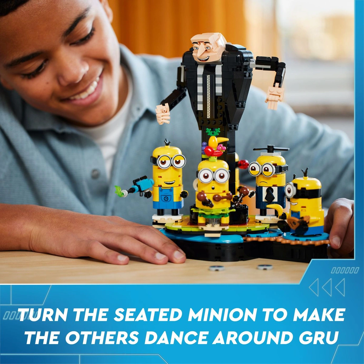 LEGO Despicable Me Brick-Built Gru and Minions Toy Set 75582