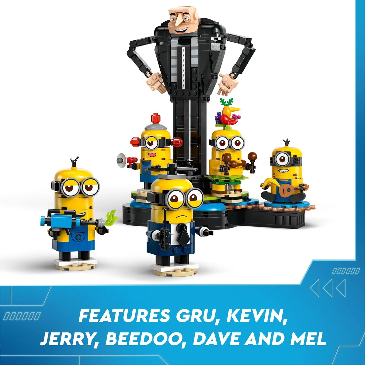 LEGO Despicable Me Brick-Built Gru and Minions Toy Set 75582