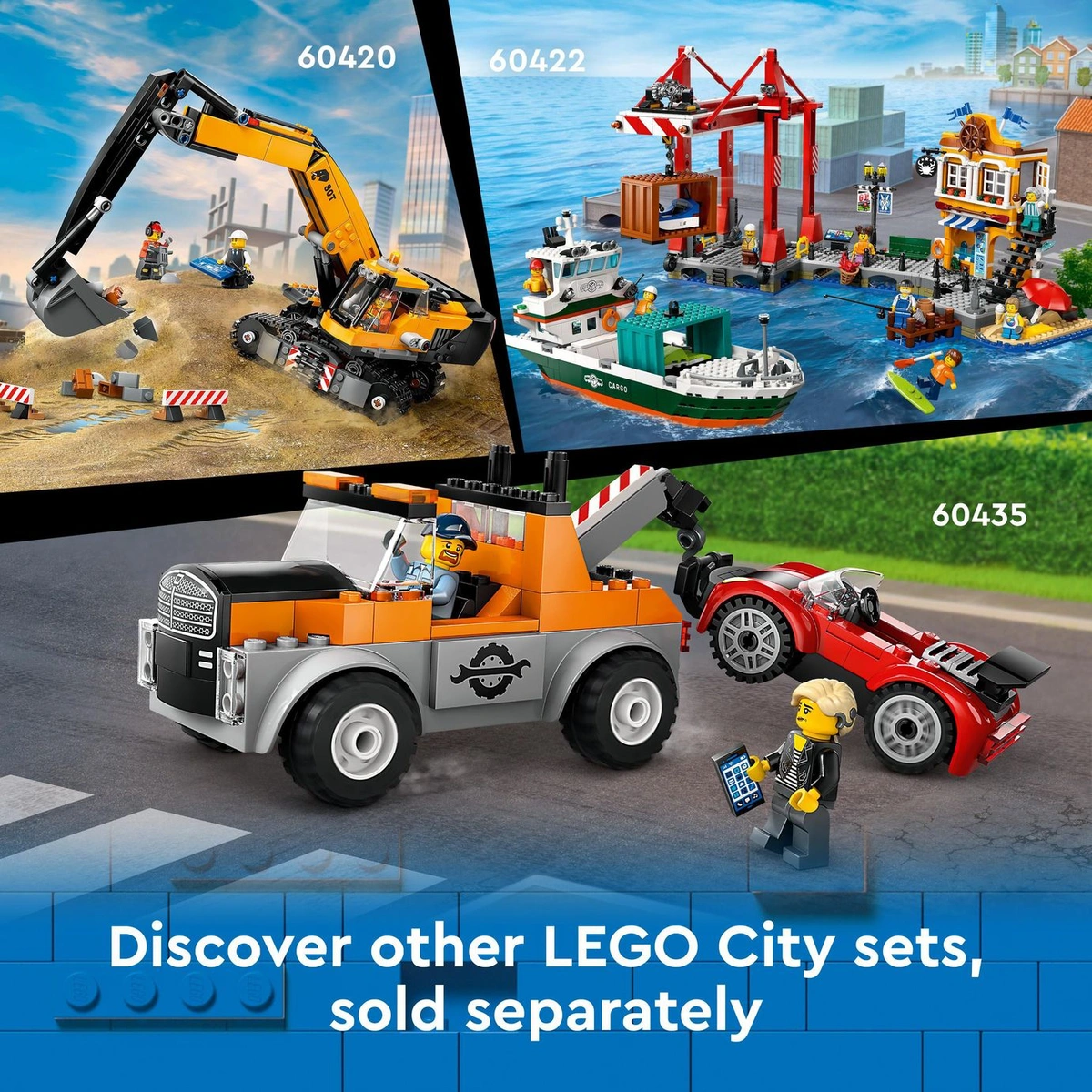 LEGO City Yellow Mobile Construction Crane Toy Set 60409