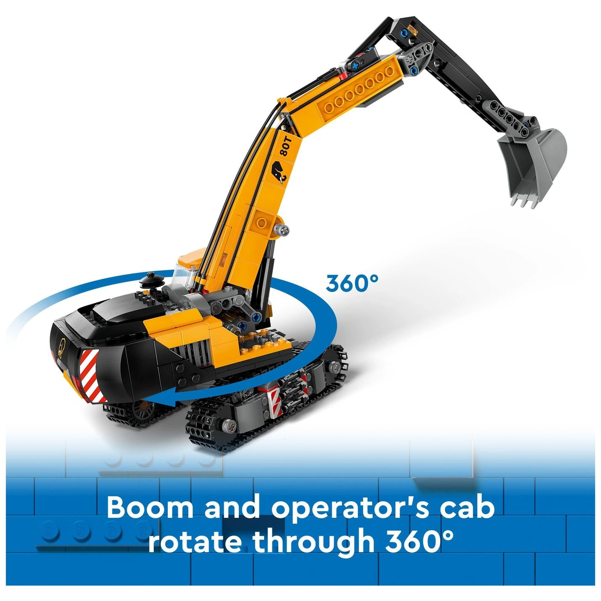 LEGO City Yellow Construction Excavator Digger Toy Set 60420