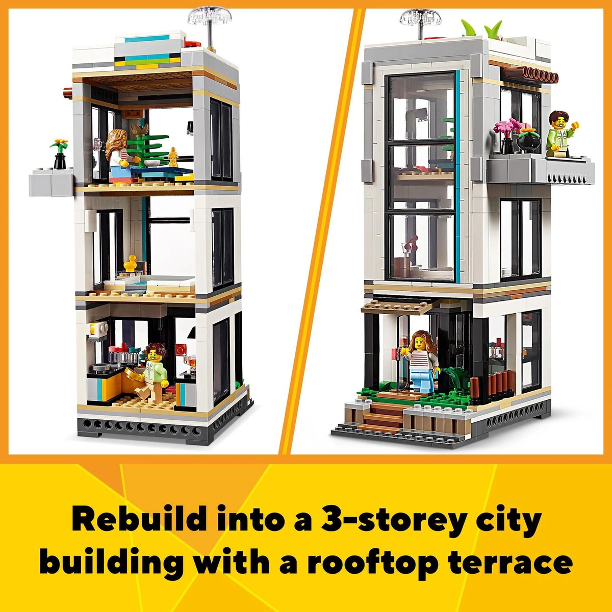 LEGO Creator 3in1 Modern House Building Set for Kids 31153