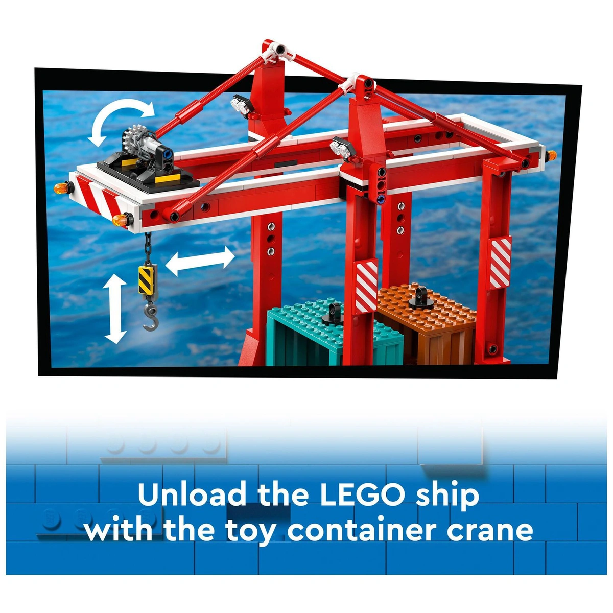 LEGO City Seaside Harbour with Cargo Ship Building Toy 60422