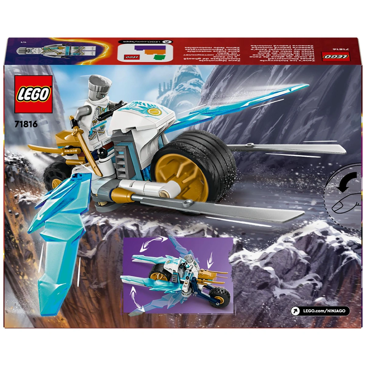 LEGO NINJAGO Zane's Ice Motorcycle Ninja Toy Set 71816