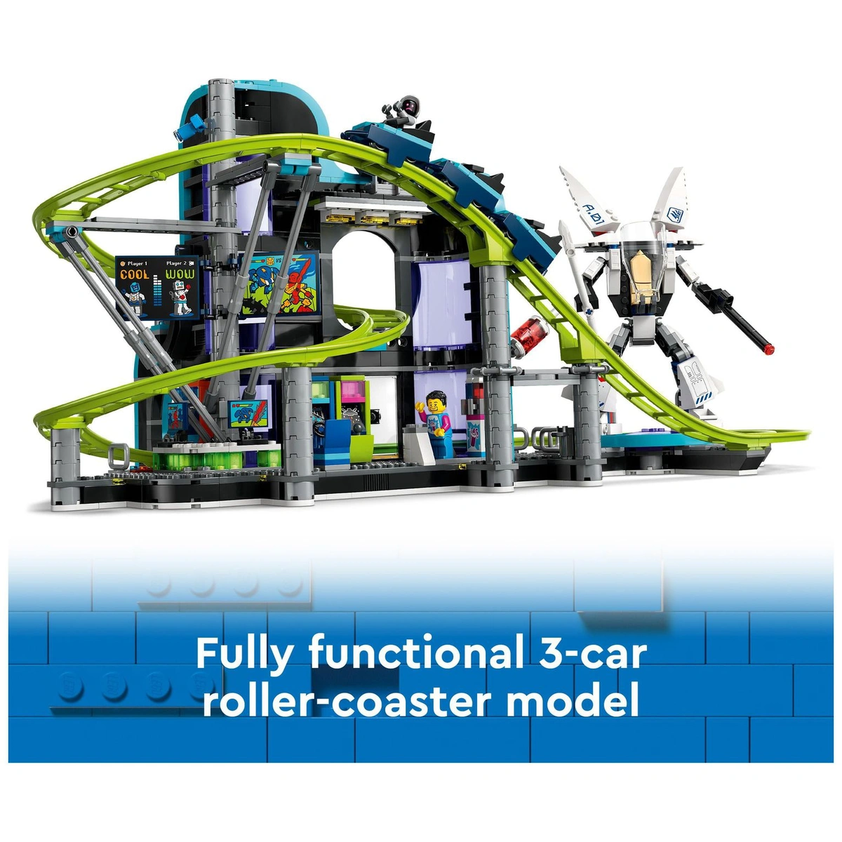 LEGO City Robot World Roller-Coaster Park Creative Toy 60421