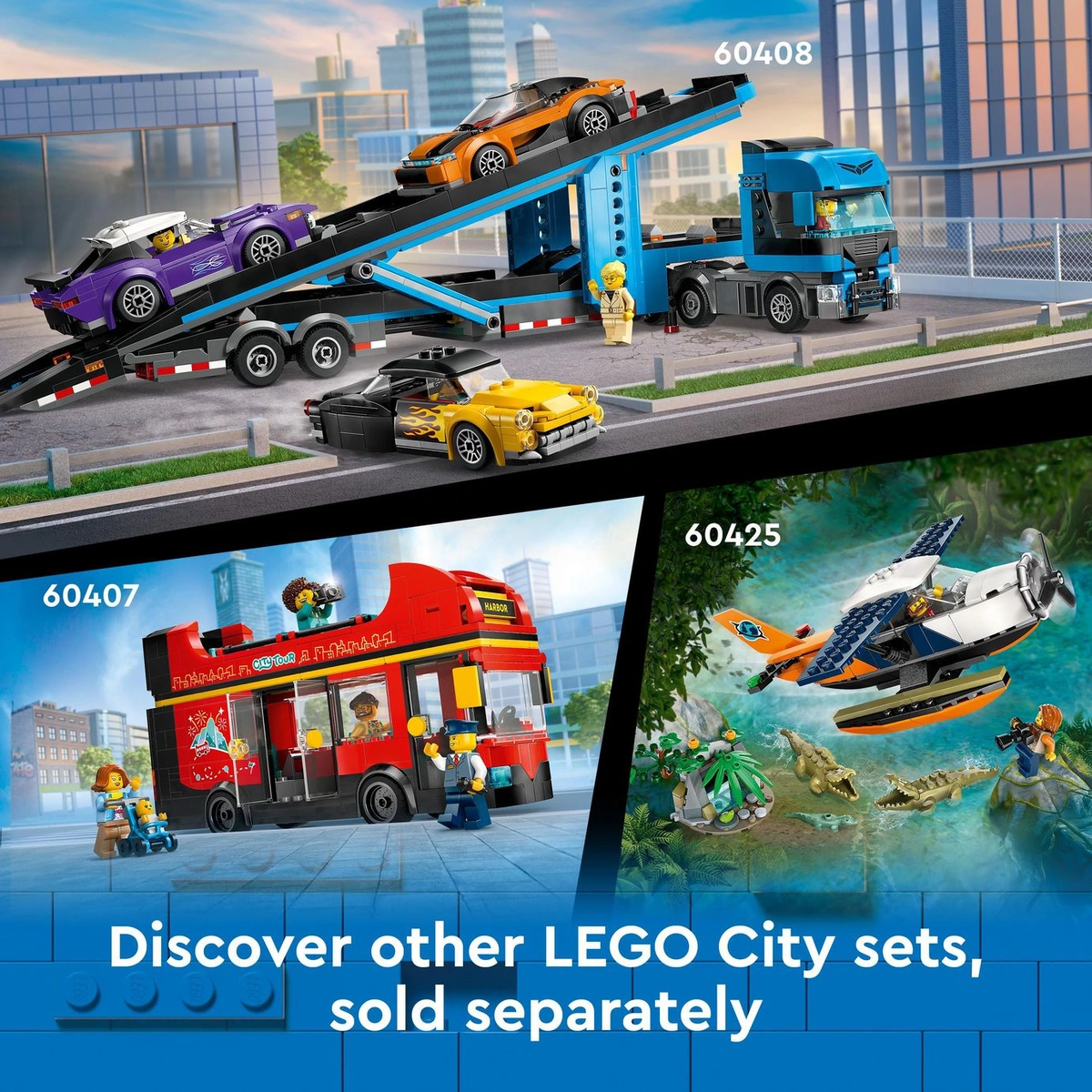 LEGO City Robot World Roller-Coaster Park Creative Toy 60421