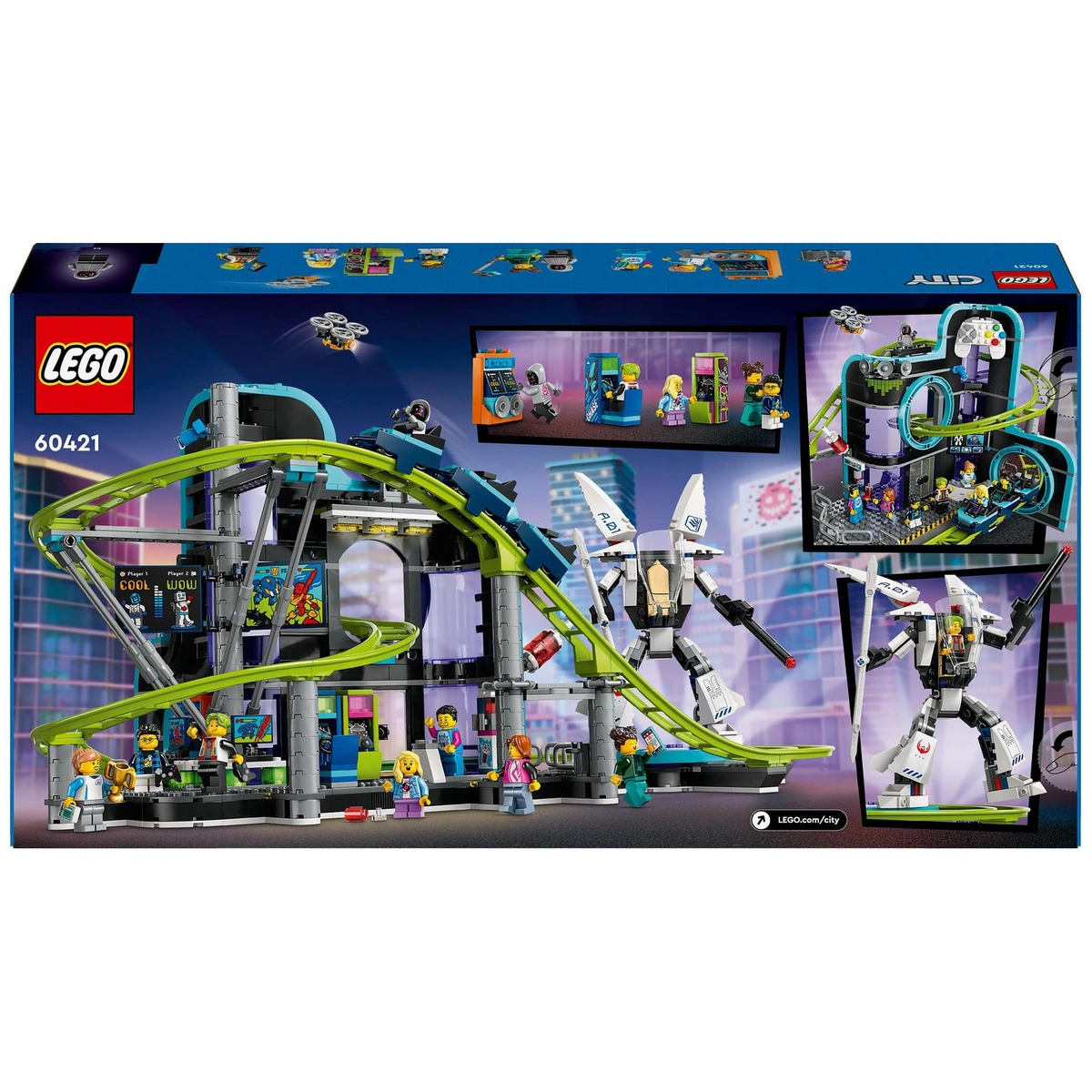 LEGO City Robot World Roller-Coaster Park Creative Toy 60421