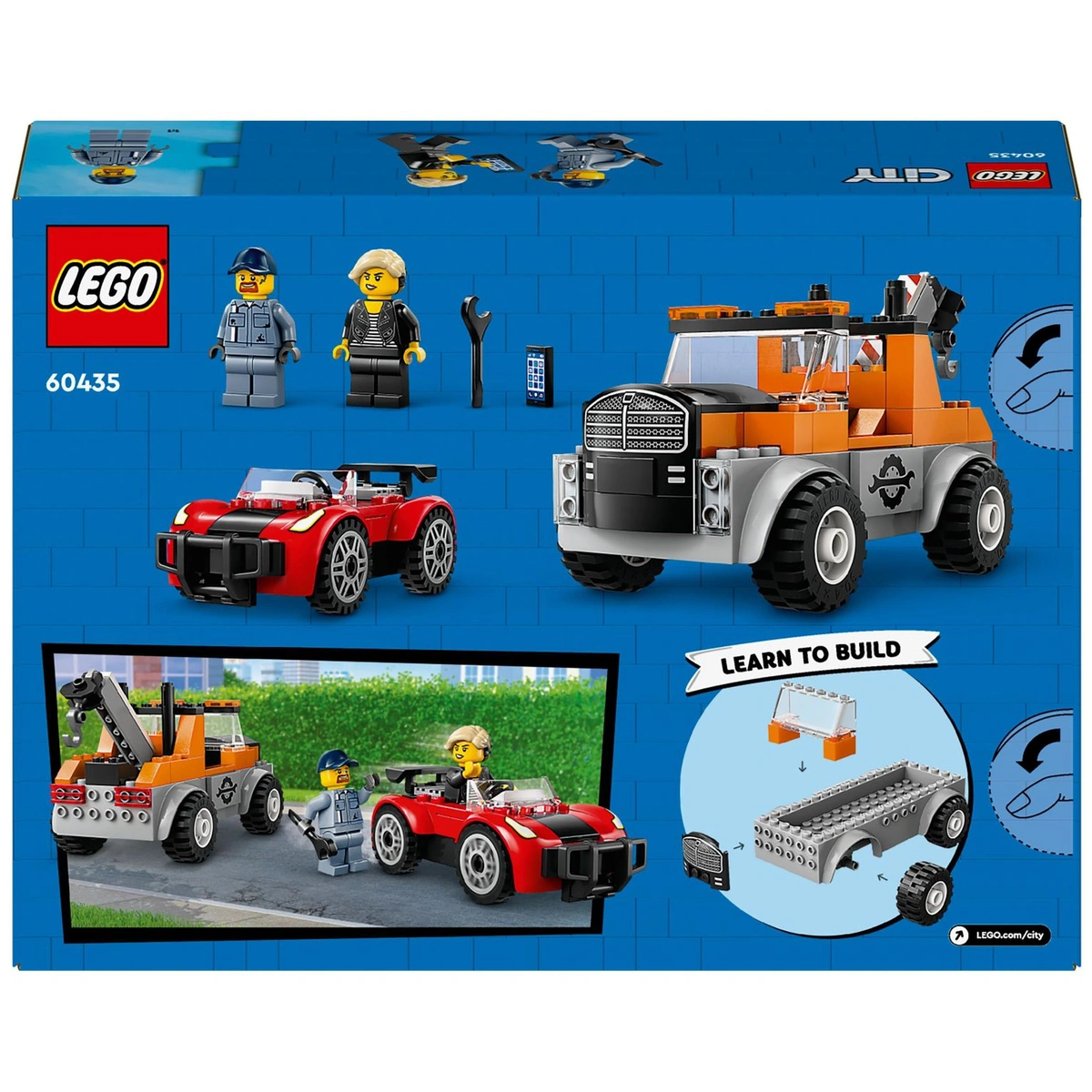 LEGO City Tow Truck and Sports Car Repair Toy Set 60435