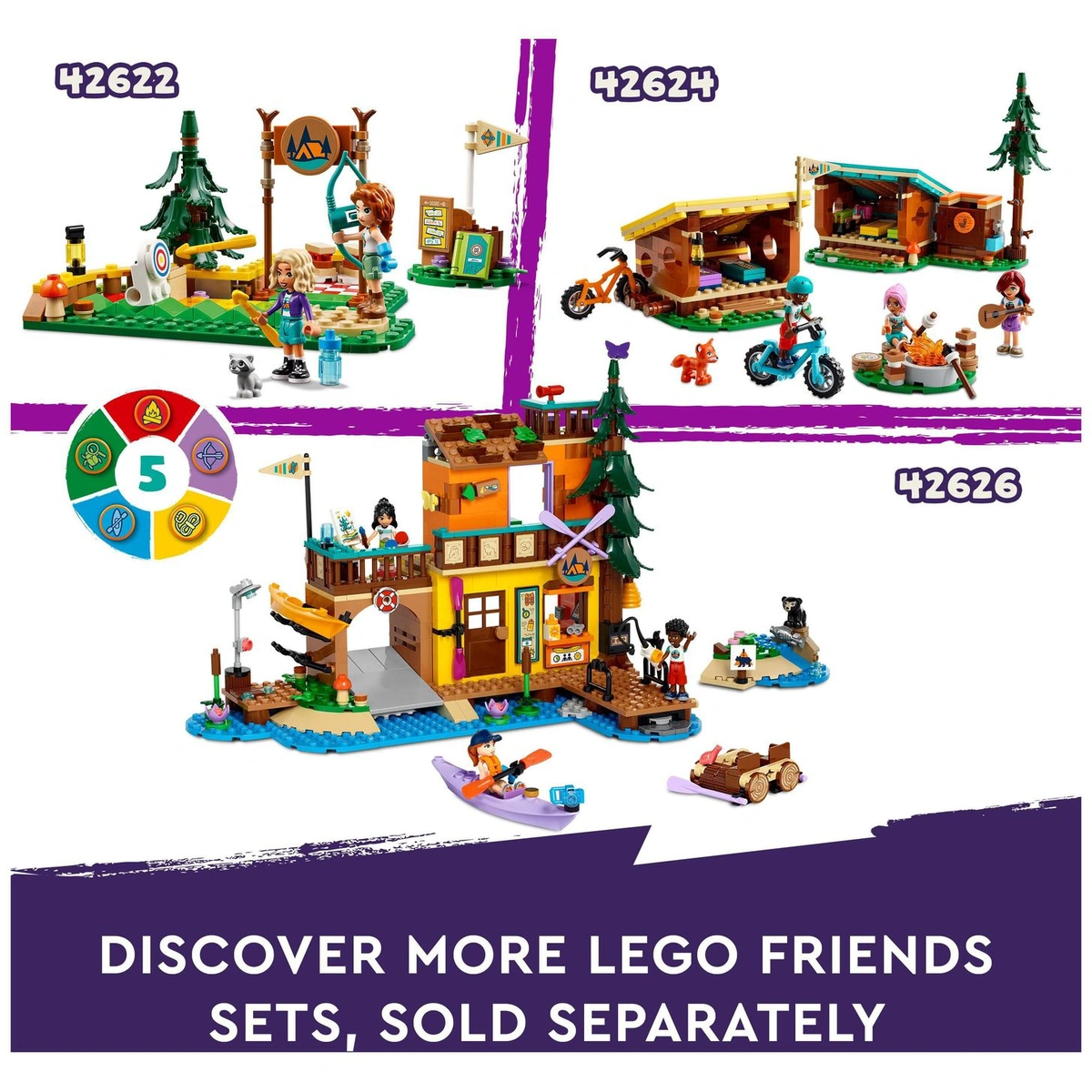 LEGO Friends Adventure Camp Tree House Mini-dolls set 42631